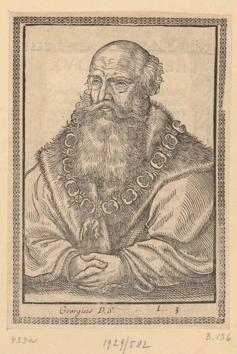 Bildnis von Georg dem Bärtigen, Herzog von Sachsen, GabrielSchnellbolz, 1563