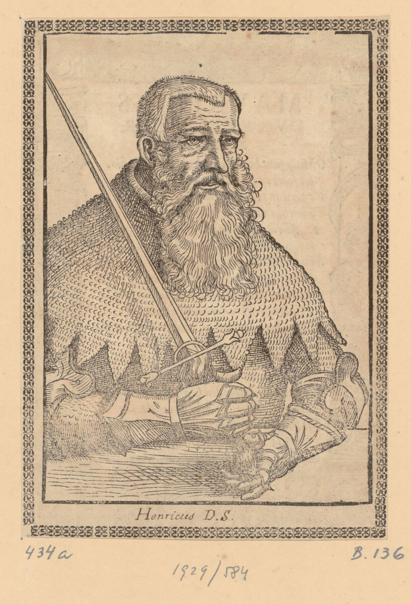 Bildnis von Heinrich dem Frommen, Herzog von Sachsen, GabrielSchnellbolz, 1563