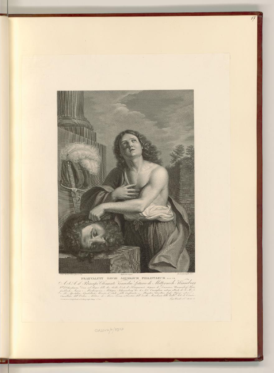 Francesco Barbieri detto il Guercino da Gento Vol. I., David mit dem Haupt des Goliath, Inv. Nr…