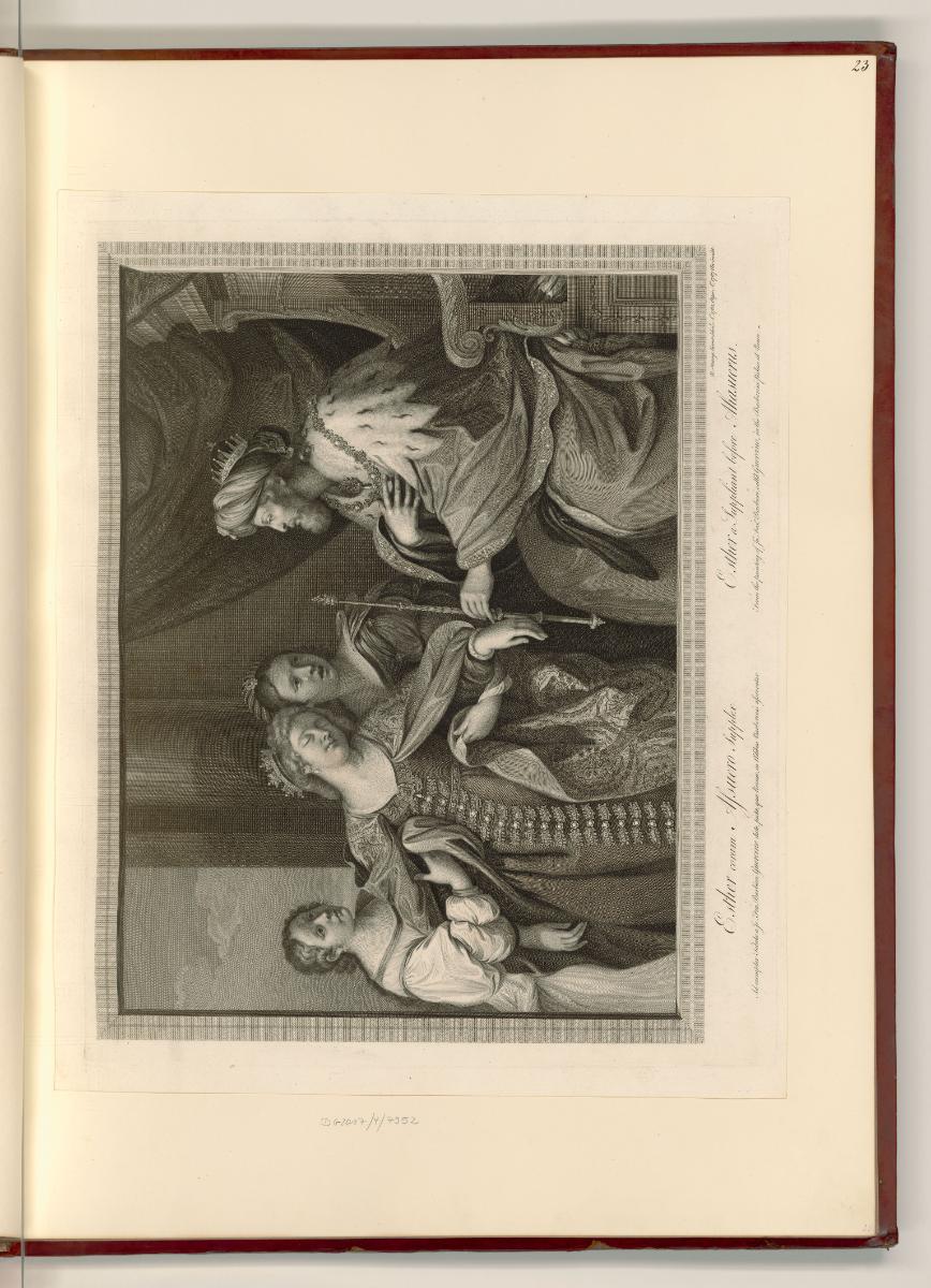 Francesco Barbieri detto il Guercino da Gento Vol. I., Esther vor Ahasver, Inv. Nr.: Italien na…