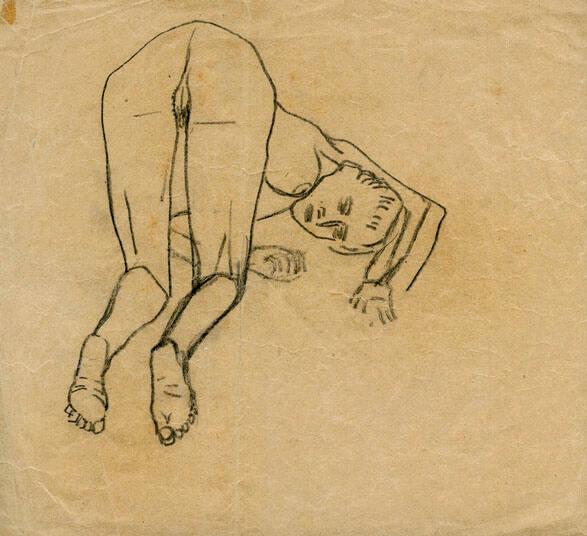 Rudolf Kalvach, Liegende, weibliche Figur, Inv. Nr.: 47682