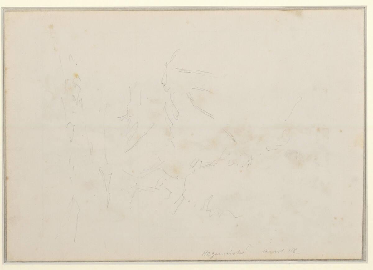 Karl Hagemeister, Skizze, Inv. Nr.: 26843v