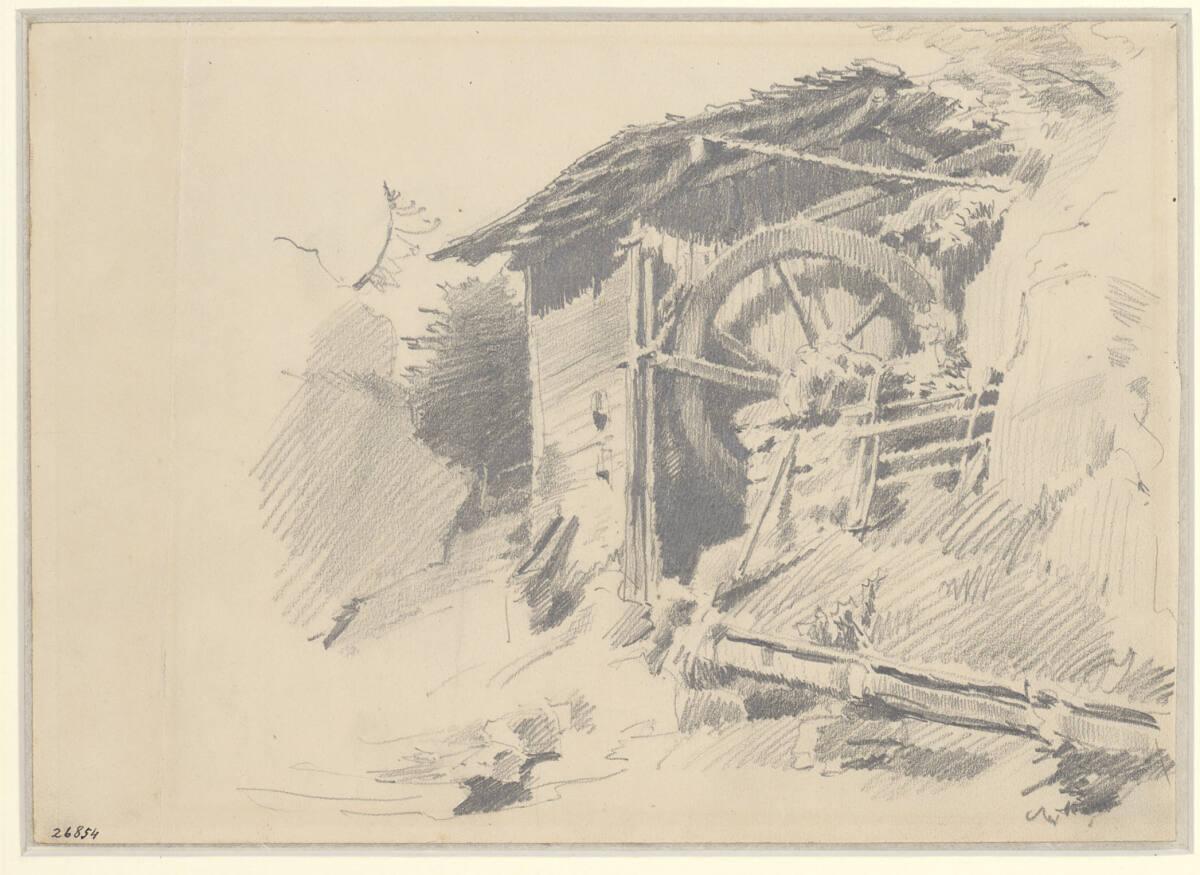 Carl Schuch, Alte Mühle im Gebirge, Inv. Nr.: 26854r