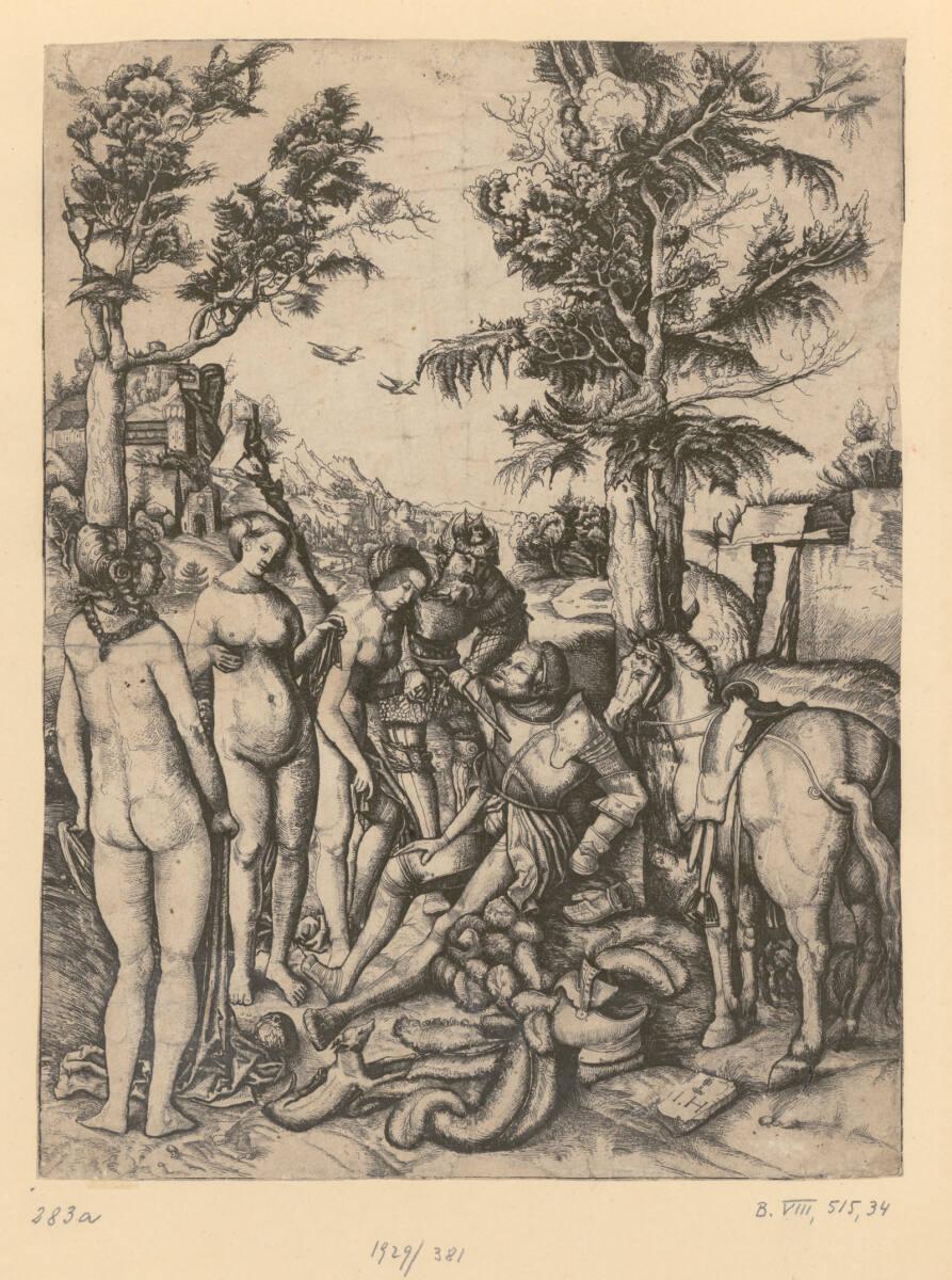 Hieronymus Hopfer, Das Urteil des Paris, Inv. Nr.: DG1929/381