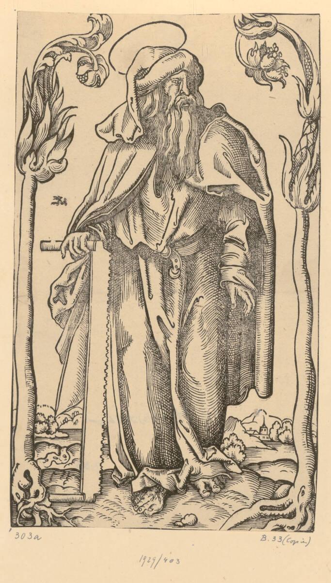 Anonym, Der Apostel Simon, Inv. Nr.: DG1929/403