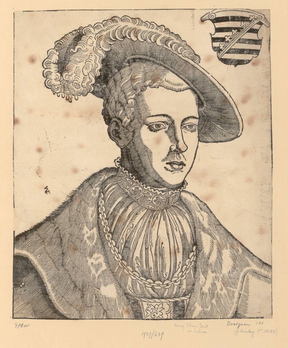 Bildnis von Johann Ernst, Herzog von Sachsen-Coburg, Lucas Cranach d. J.