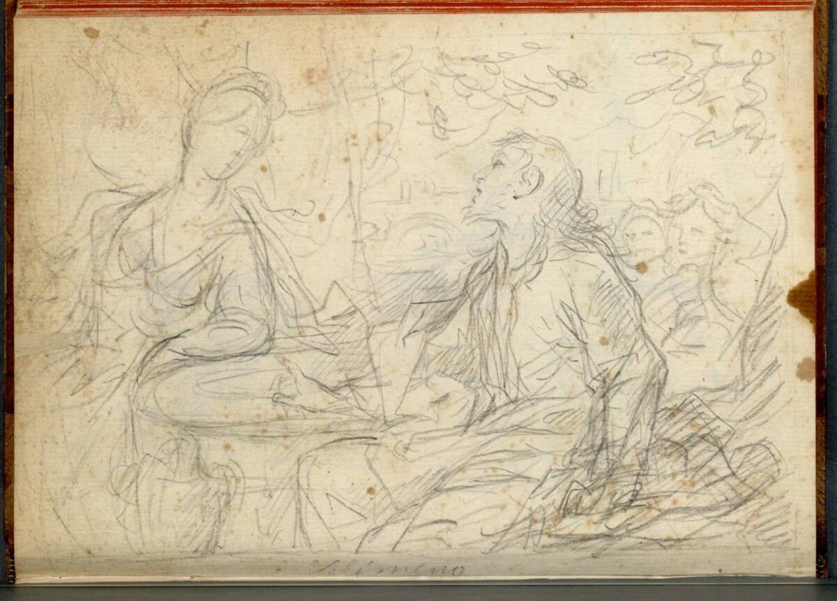 Bartolomeo Altomonte, Christus und die Samariterin am Brunnen, Inv. Nr.: 26879/17v