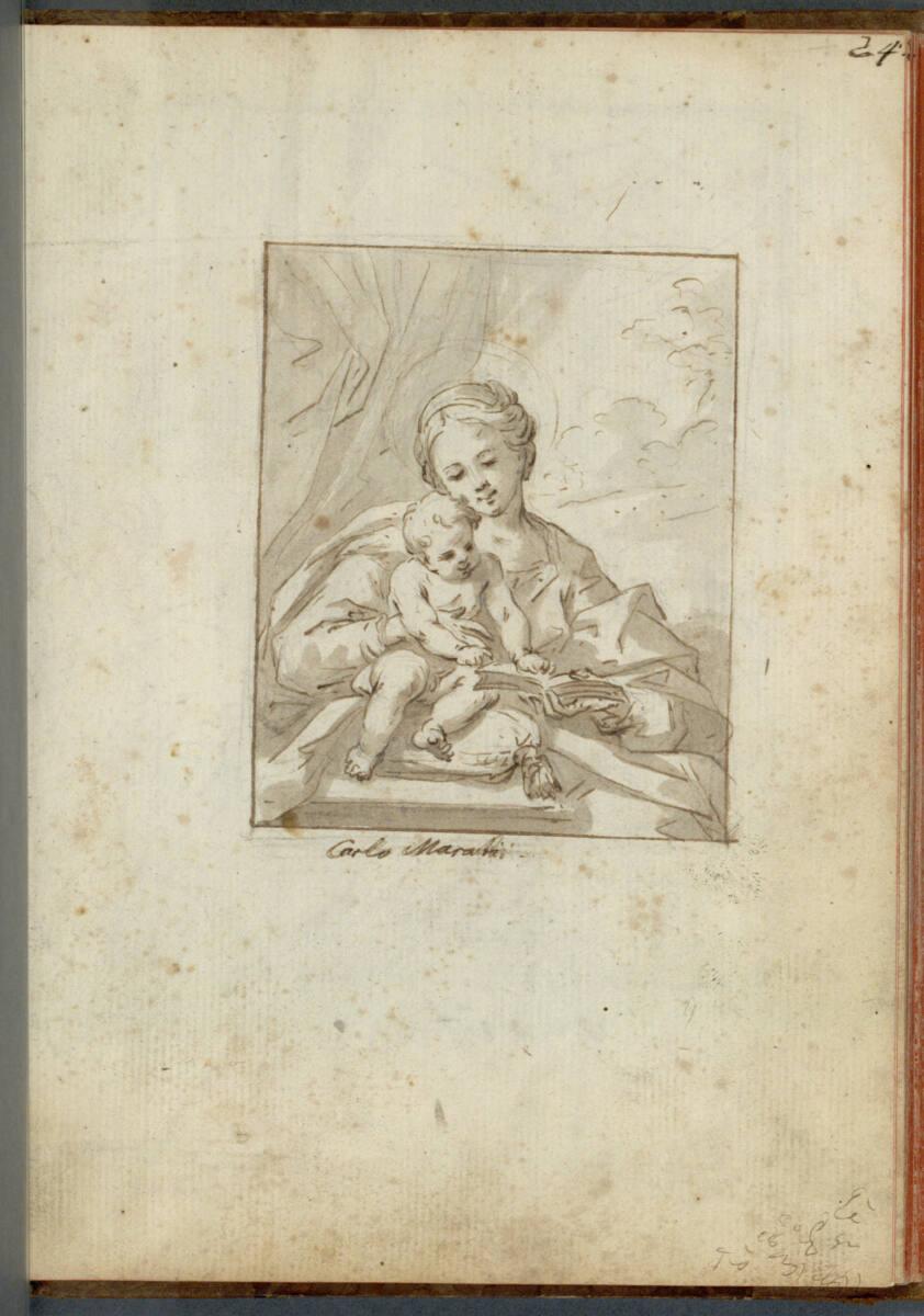 Bartolomeo Altomonte, Madonna mit Kind, Inv. Nr.: 26879/24r