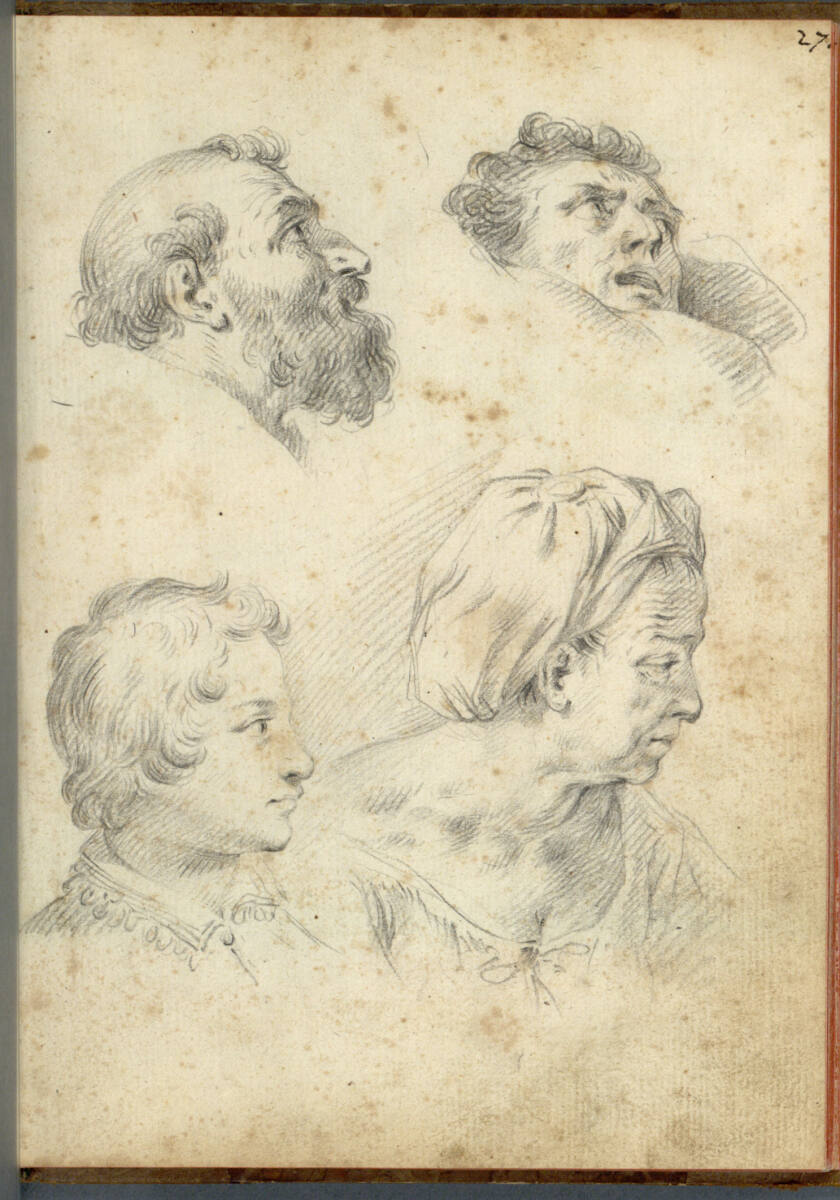 Vier Kopfstudien, Bartolomeo Altomonte