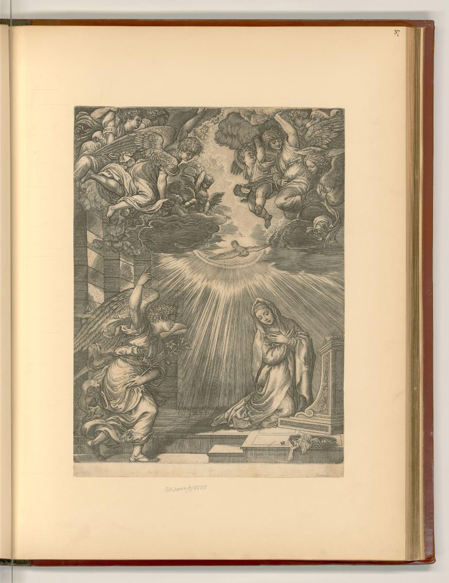Tiziano Vecellio I, Verkündigung an Maria, Inv. Nr.: Italien nach Sektionen II/38, It/II/38/37