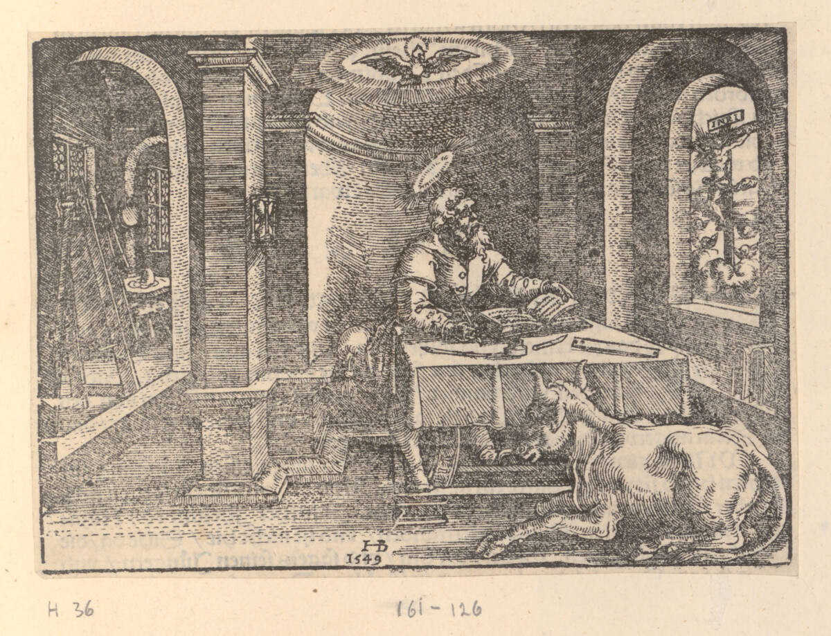 Der Evangelist Lukas, Hans Brosamer, 1549