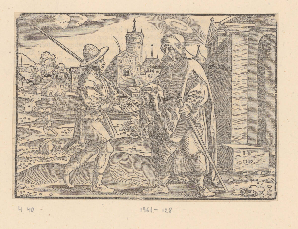 Jakobus der Ältere und ein Bote, Hans Brosamer, 1549