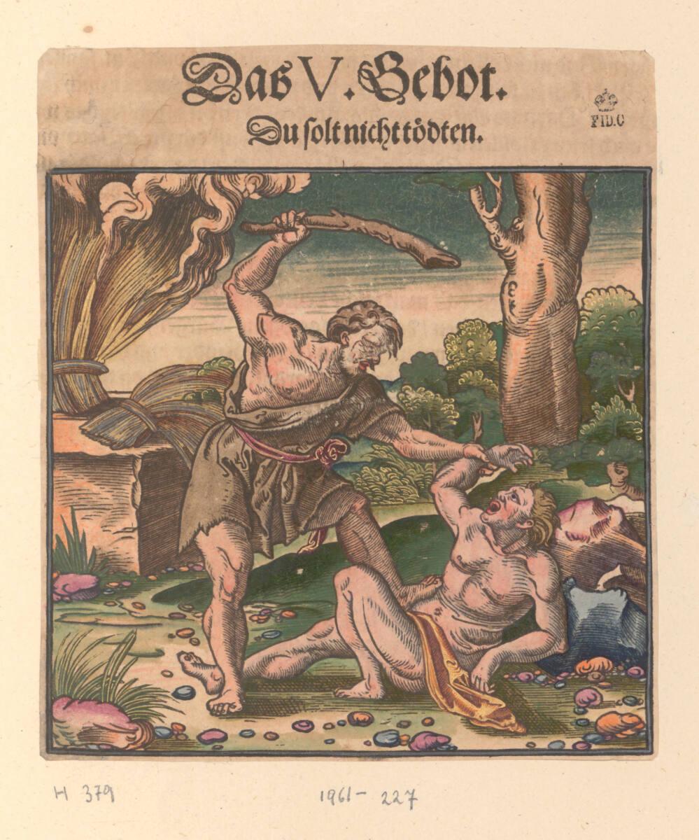 Hans Brosamer, Luthers Katechismus: Kain und Abel (Die Zehn Gebote)

, Inv. Nr.: DG1961/227