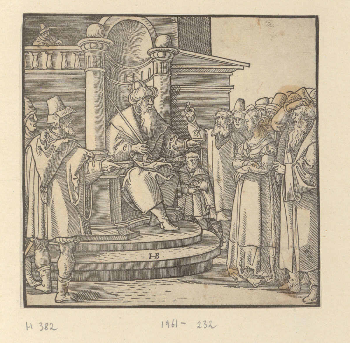 Luthers Katechismus: Susanna vor Gericht (Die Zehn Gebote), Hans Brosamer