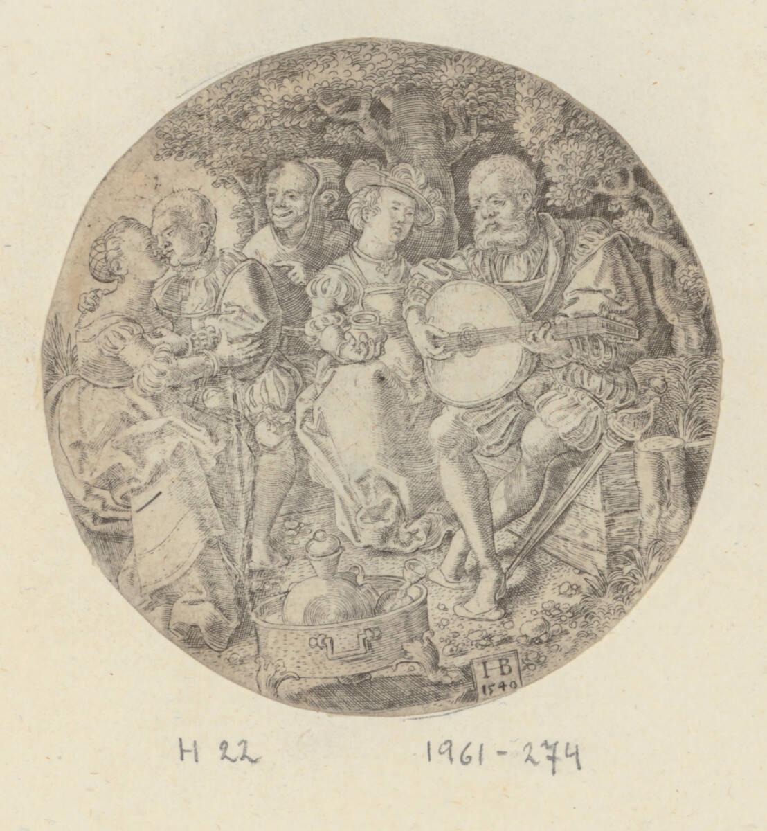 Hans Brosamer, Der Kuss, Inv. Nr.: DG1961/274