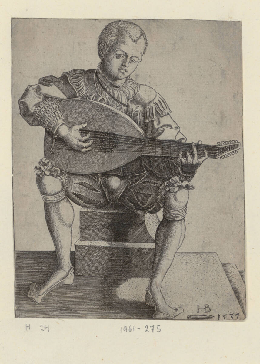Der Lautenspieler, Hans Brosamer, 1537