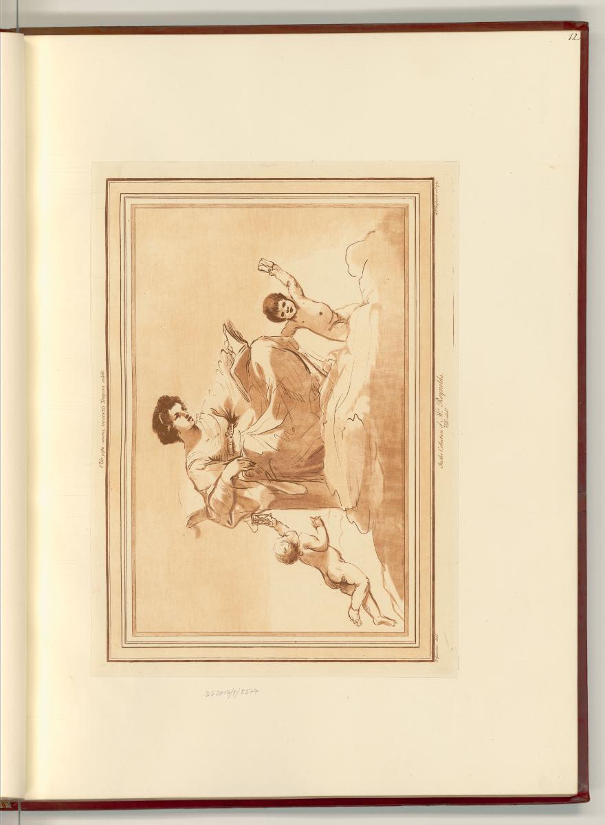 Francesco Barbieri, detto il Guercino da Cento Vol. IV., Sitzende Klio mit zwei Putti, Inv. Nr.…