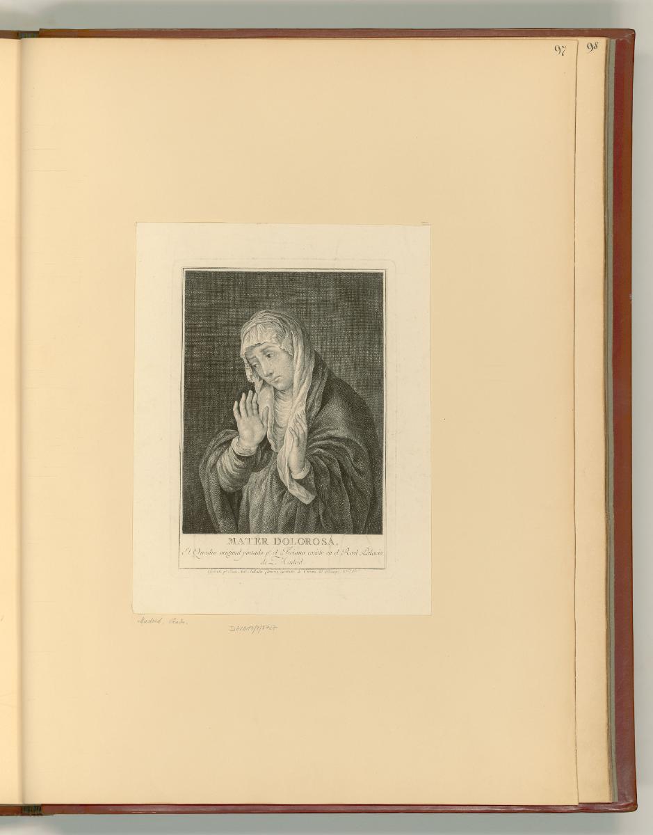Tiziano Vecellio II, Mater dolorosa, Inv. Nr.: Italien nach Sektionen II/39, It/II/39/97