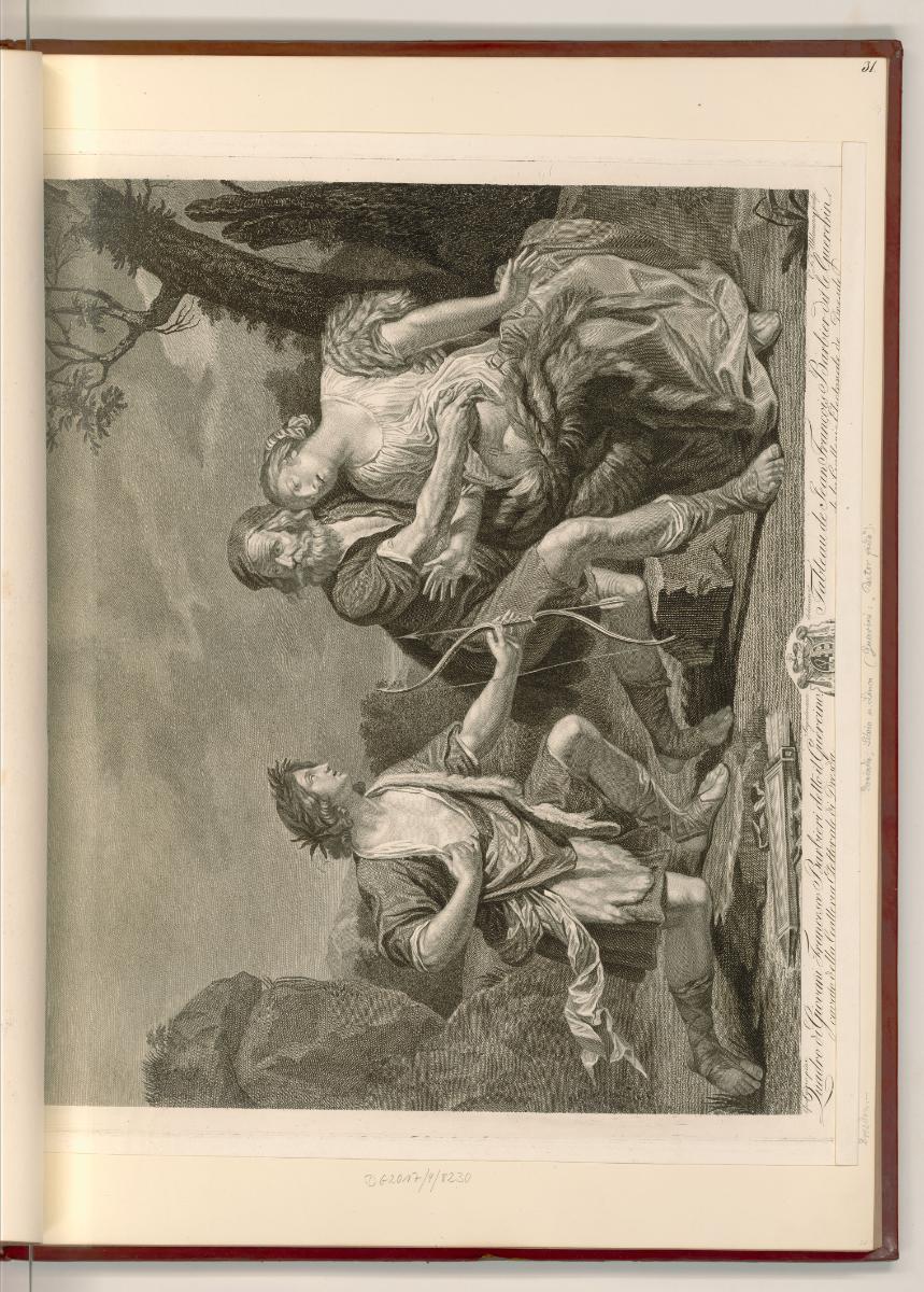 Francesco Barbieri, detto il Guercino da Cento Vol. III., Silvio vor der verwundeten Dorinda, I…