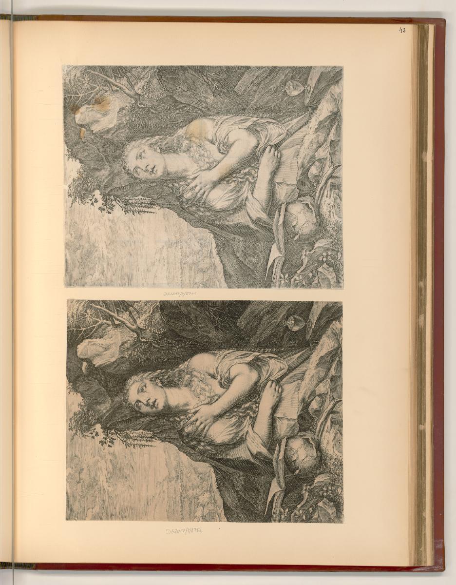 Tiziano Vecellio III, Maria Magdalena in der Einöde, Inv. Nr.: Italien nach Sektionen II/40, It…