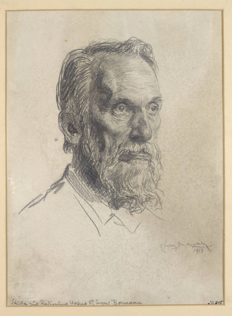 Studie zur Radierung Dr. Eugen Bormann, Ludwig Michalek, 1913