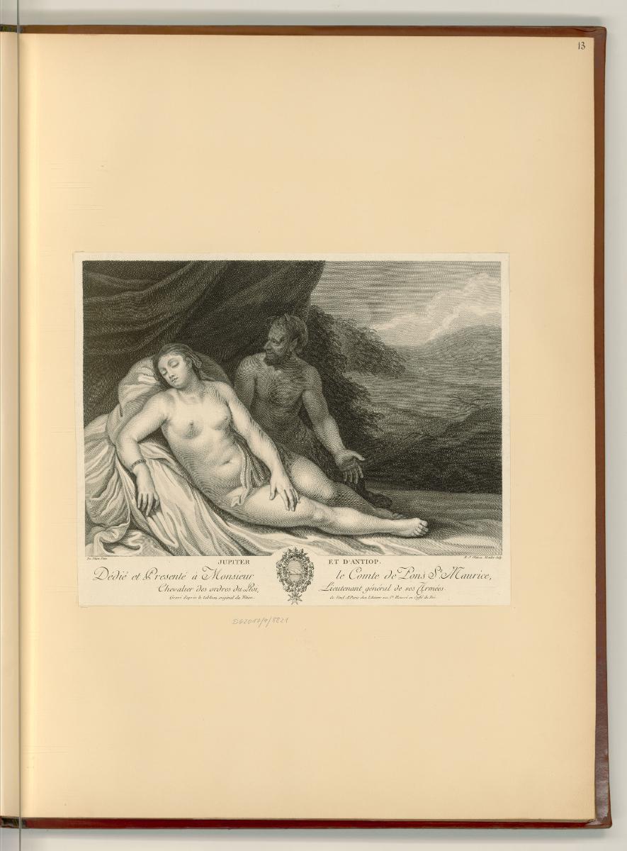 Tiziano Vecellio IV, Jupiter und Antiope, Inv. Nr.: Italien nach Sektionen II/41, It/II/41/13