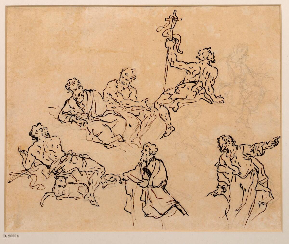 Daniel Gran, Studien verschiedener Heiliger, Inv. Nr.: 26941