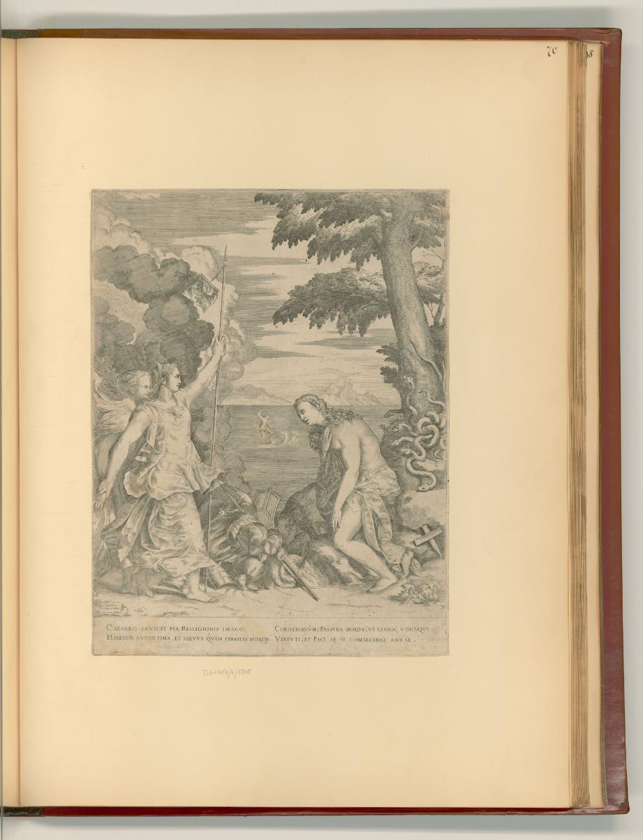 Tiziano Vecellio IV, Die Religion von der schlangenartigen Häresie bedroht, die Personifikation…