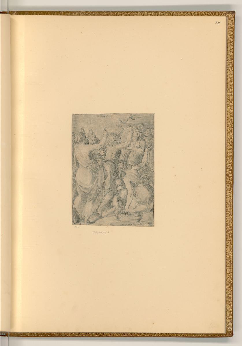 Francesco Mazzola detto il Parmigianino. Andrea Meldolla., Moses zeigt den Israeliten die Wacht…
