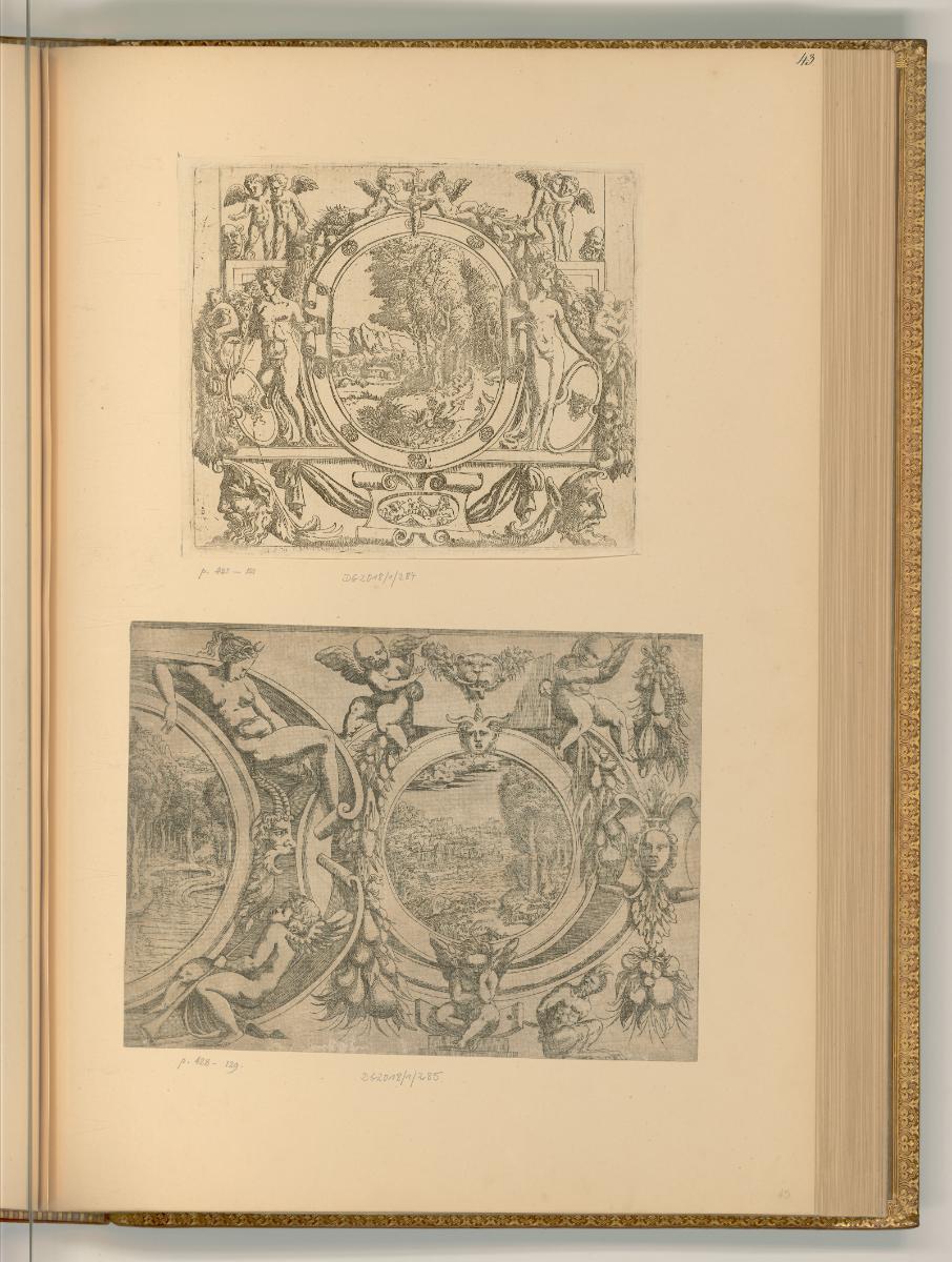 Ecole de Fontainbleau, Vol. 1. Antonio Fantuzzi da Trento, Domen. del Barbiere et autres., Land…