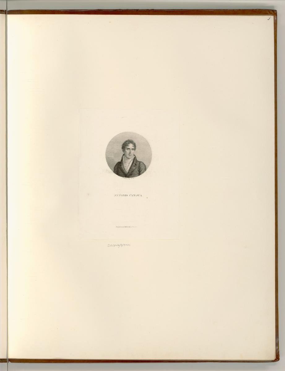 Antonio Canova, Porträt Antonio Canova, Inv. Nr.: Italien nach Sektionen II/44, It/II/44/5