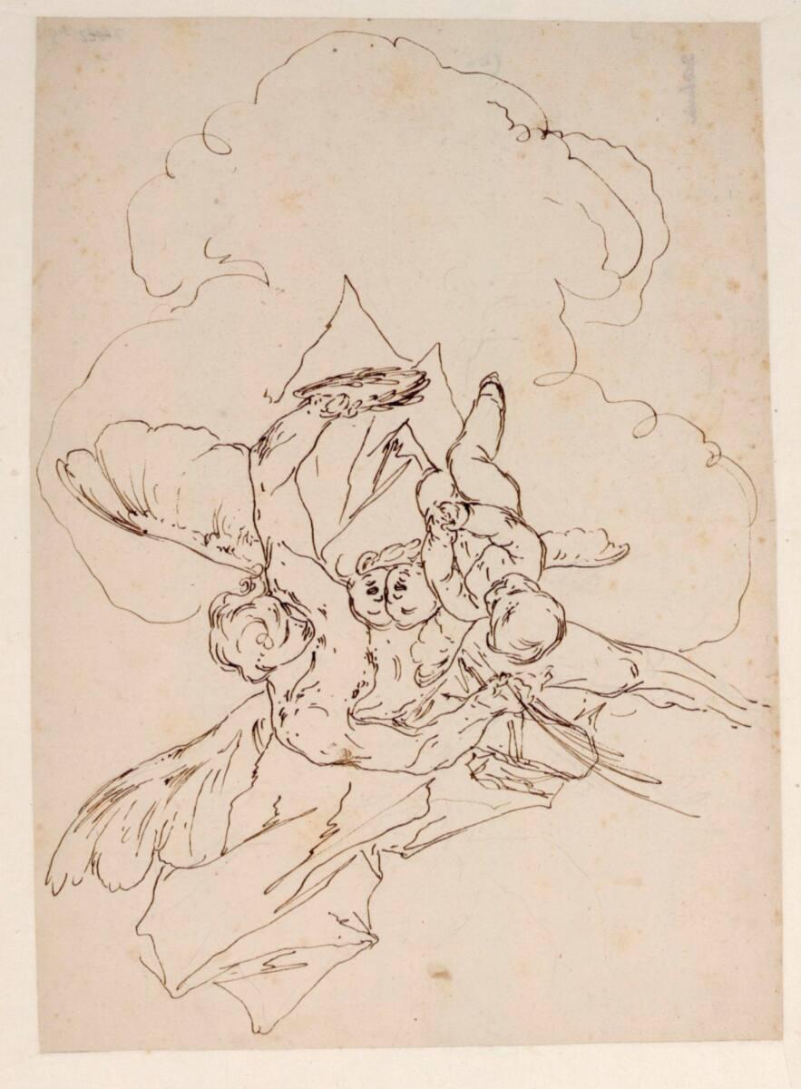 Paul Troger, Vier  Engel in den Wolken, Inv. Nr.: 27002