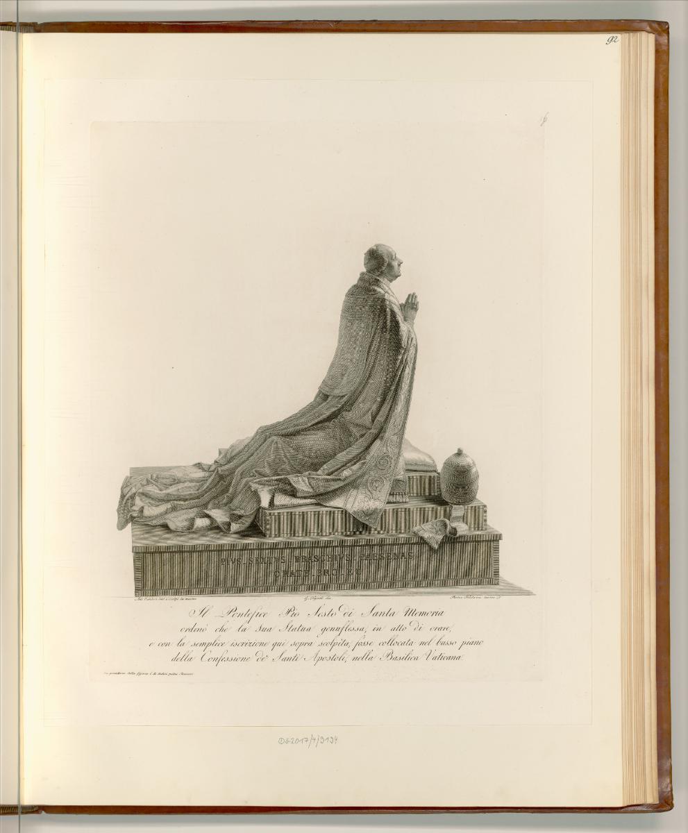 Antonio Canova, Papst Pius VI., Inv. Nr.: Italien nach Sektionen II/44, It/II/44/92
