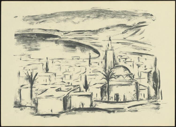 Josef Floch, Palästina; Landschaft bei Nazareth, Inv. Nr.: DG2005/10951/5