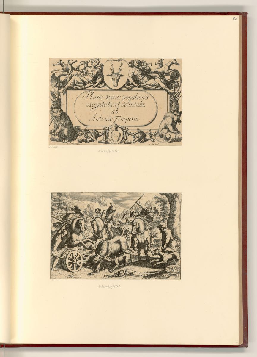 Antonio Tempesta Vol.IV. Copies sur les estampes et les dessins de Tempesta, Titelblatt, Plures…