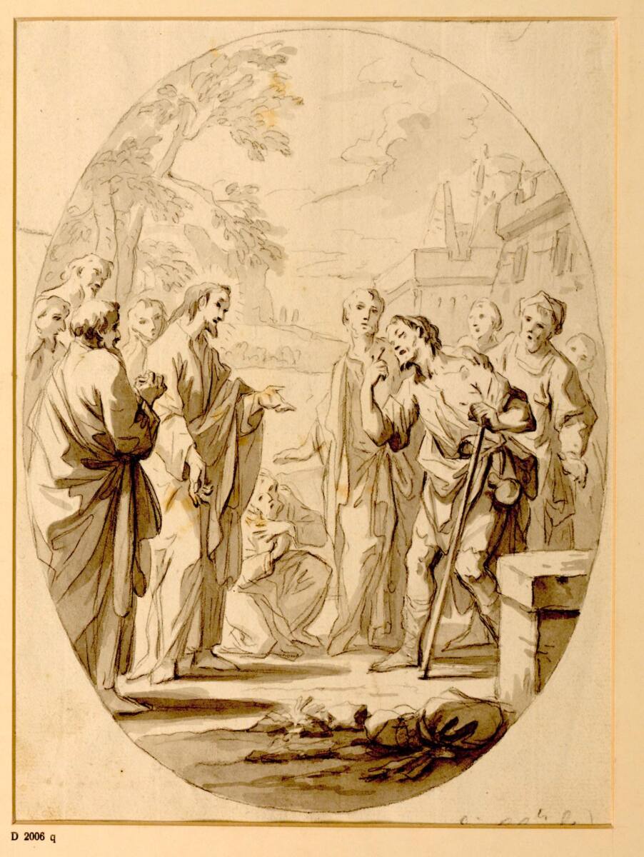 Die Heilung des Blinden, Bartolomeo Altomonte