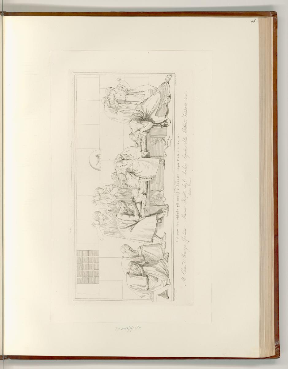 Antonio Canova Vol. II, Der Tod des Sokrates, Inv. Nr.: Italien nach Sektionen II/45, It/II/45/…