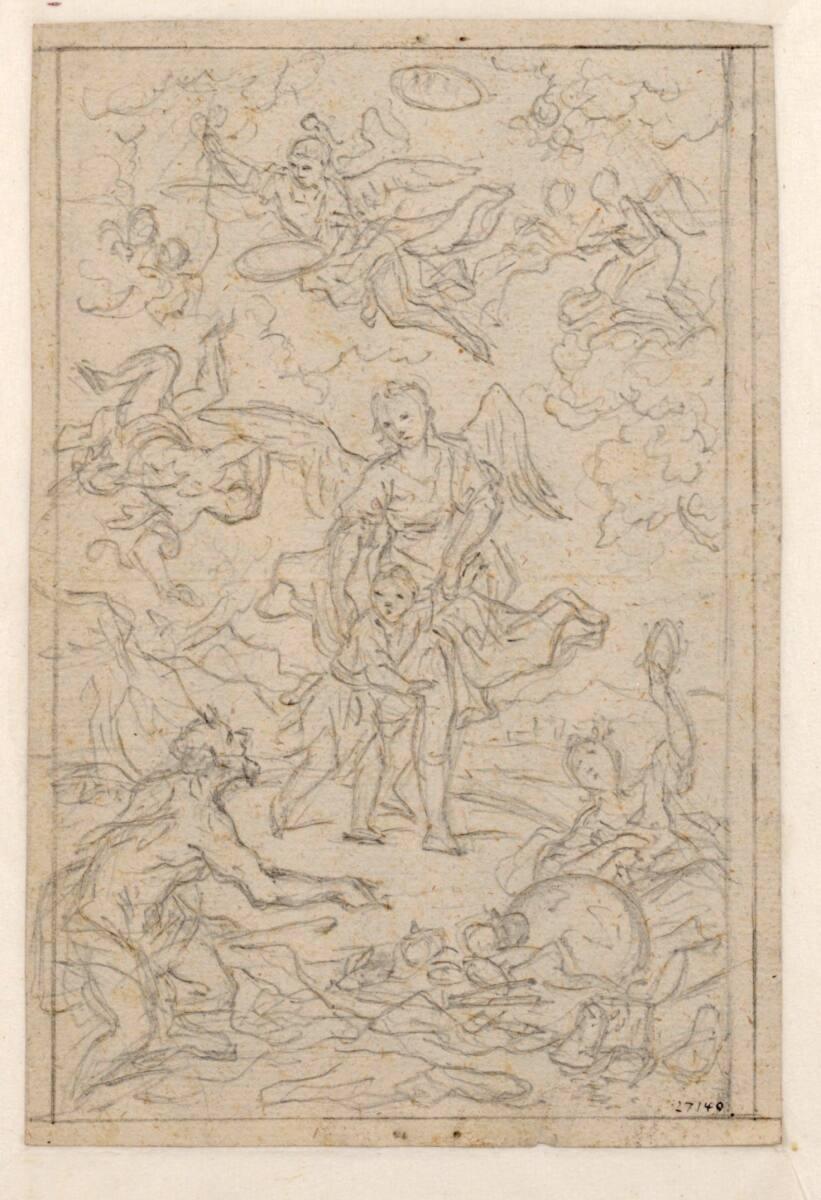 Bartolomeo Altomonte, Schutzengel mit Kind, Inv. Nr.: 27140