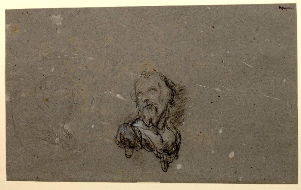 Kopf eines Heiligen, Inv. Nr.: 27175v