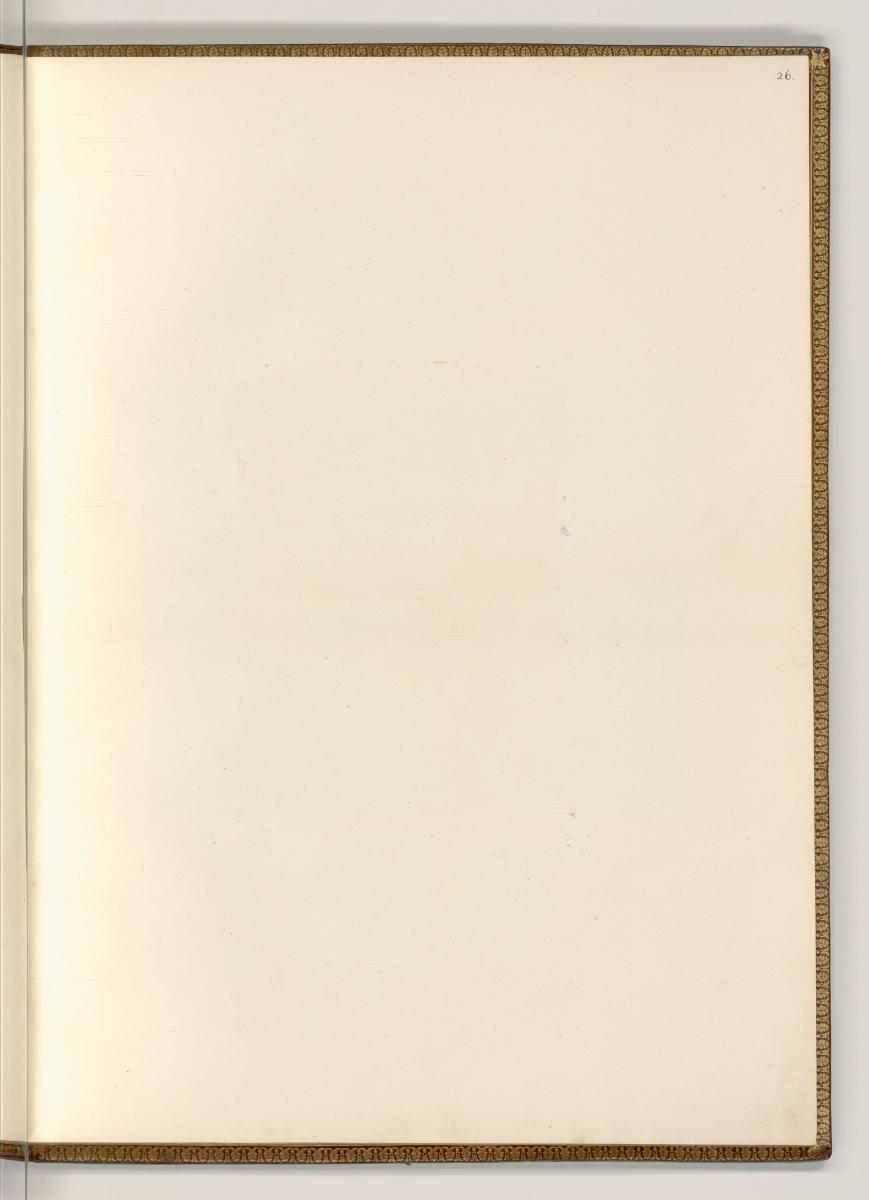 Ecole de Fontainebleau Vol.II, Leerseite, Inv. Nr.: Italien nach Sektionen III/4, It/III/4/26
