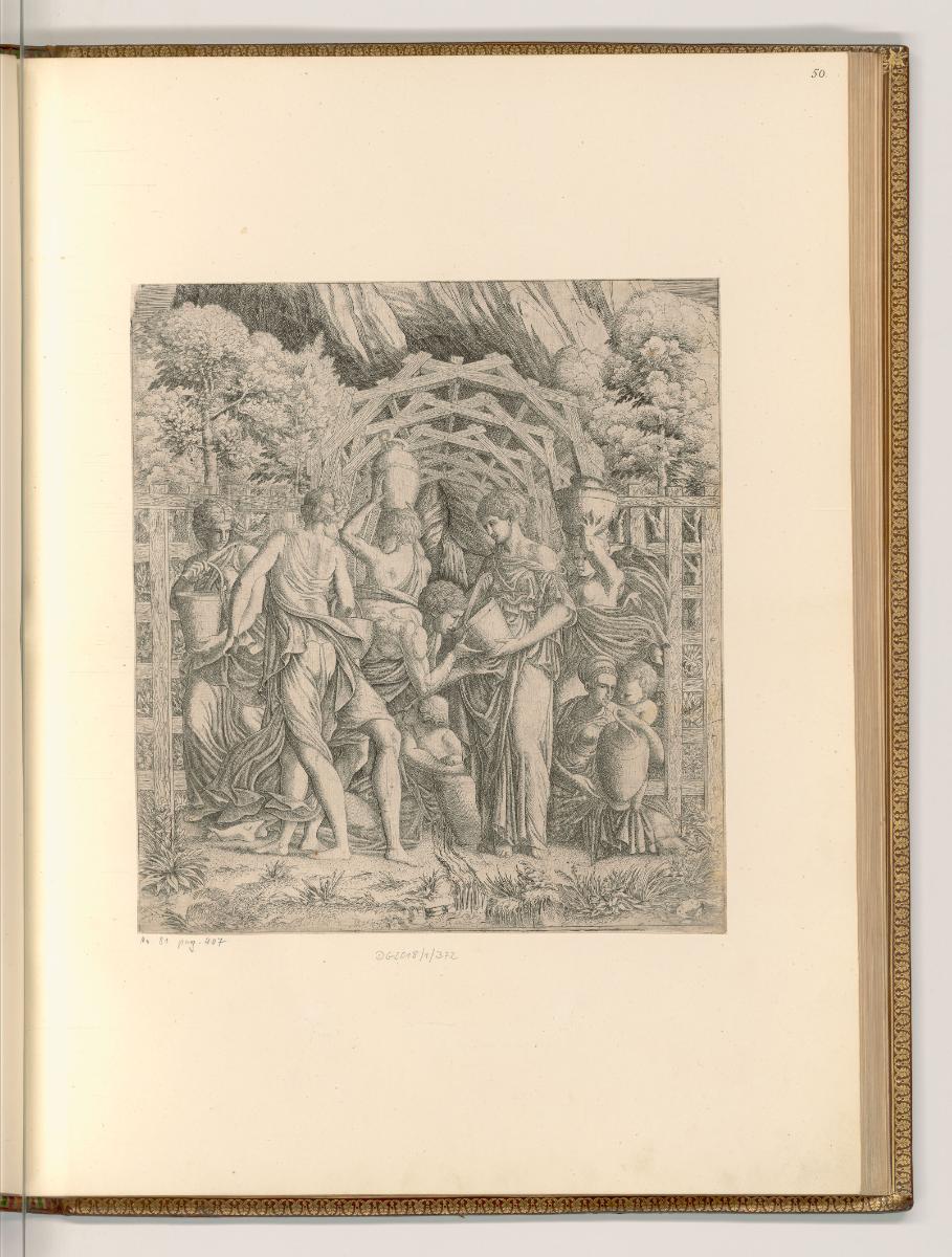 Ecole de Fontainebleau Vol.II, Frau reicht einem jungen Mann einen Eimer mit Wasser, Inv. Nr.: …