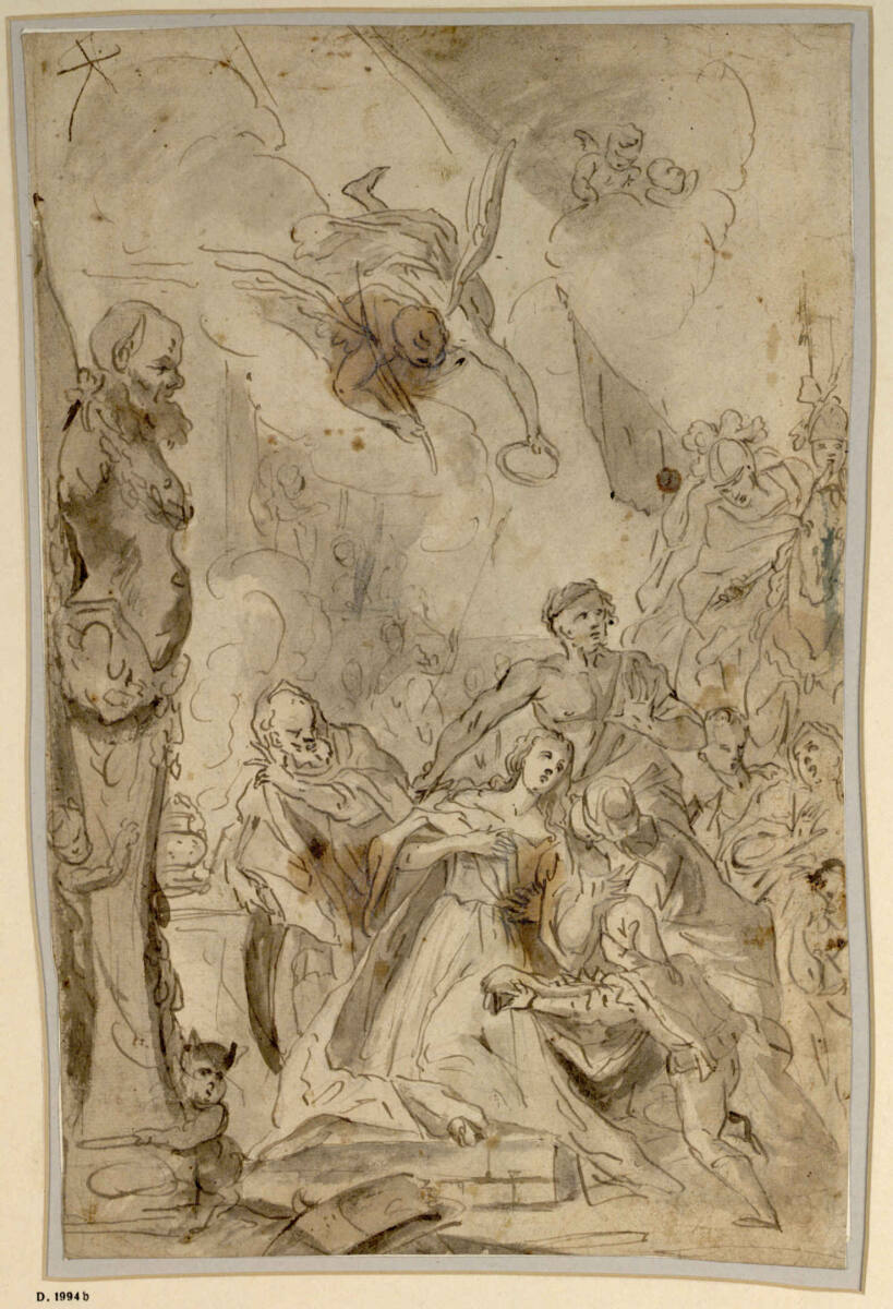 Martyrium einer Heiligen (Agathe?), Petr Brandl
