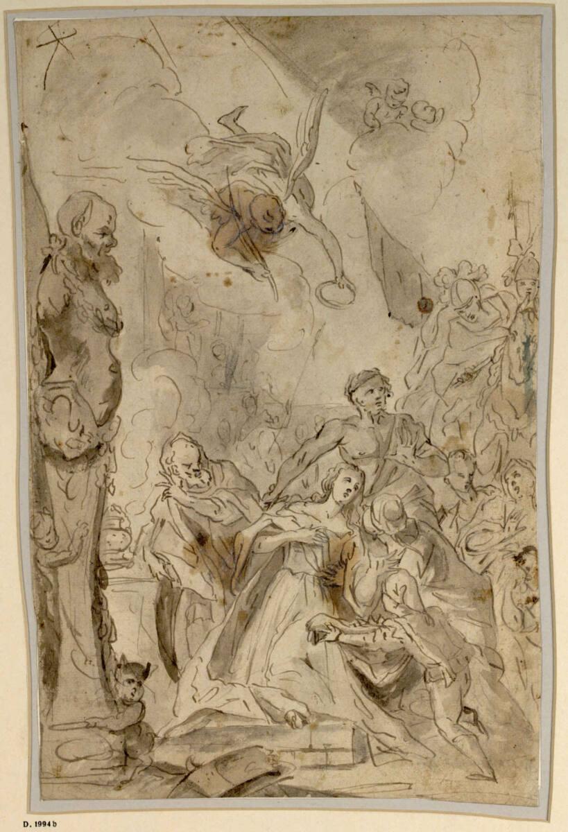 Peter Brandl, Martyrium einer Heiligen (Agathe?), Inv. Nr.: 27194