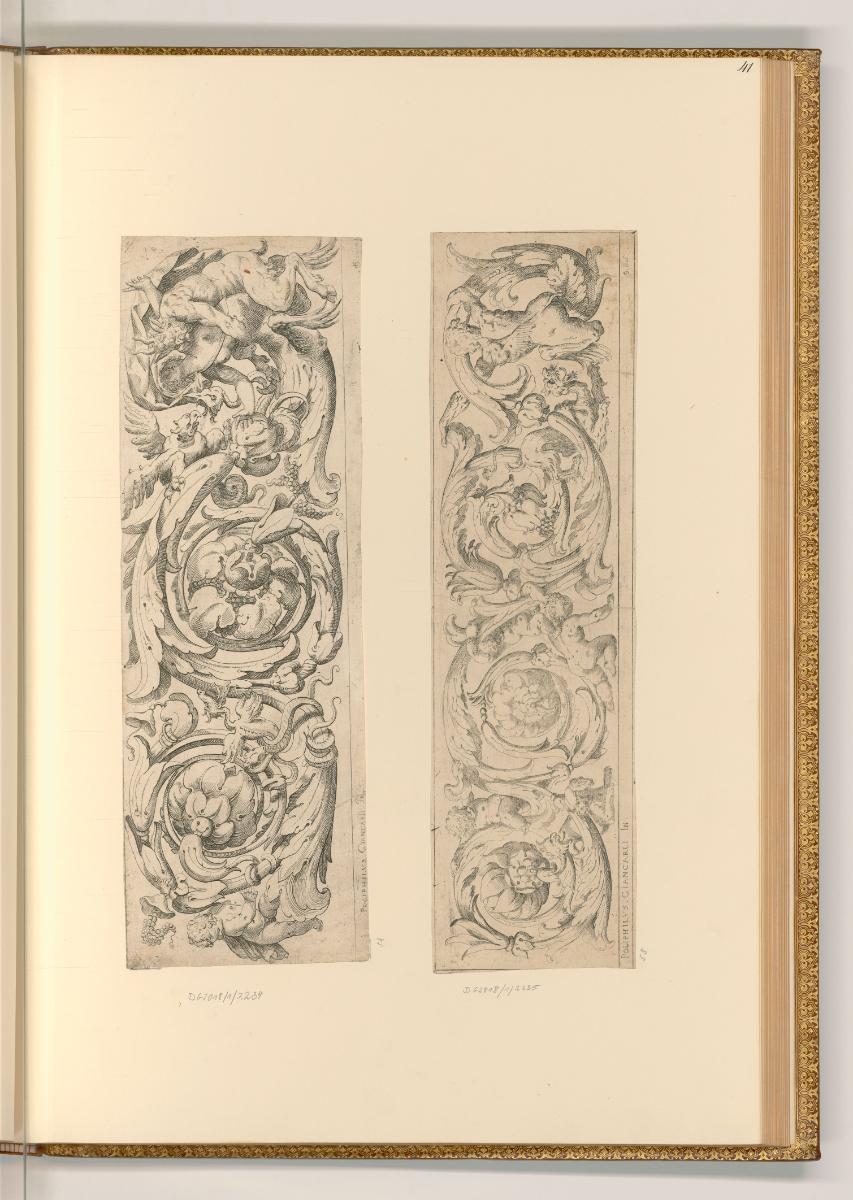 Odoardo Fialetti, Friese mit Groteskenornament, Inv. Nr.: Italien nach Sektionen III/13, It/III…
