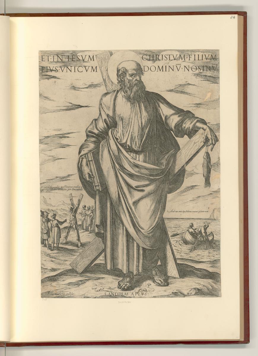 Antonio Tempesta Vol.I, Heiliger Apostel Andreas, Inv. Nr.: Italien nach Sektionen III/7, It/II…