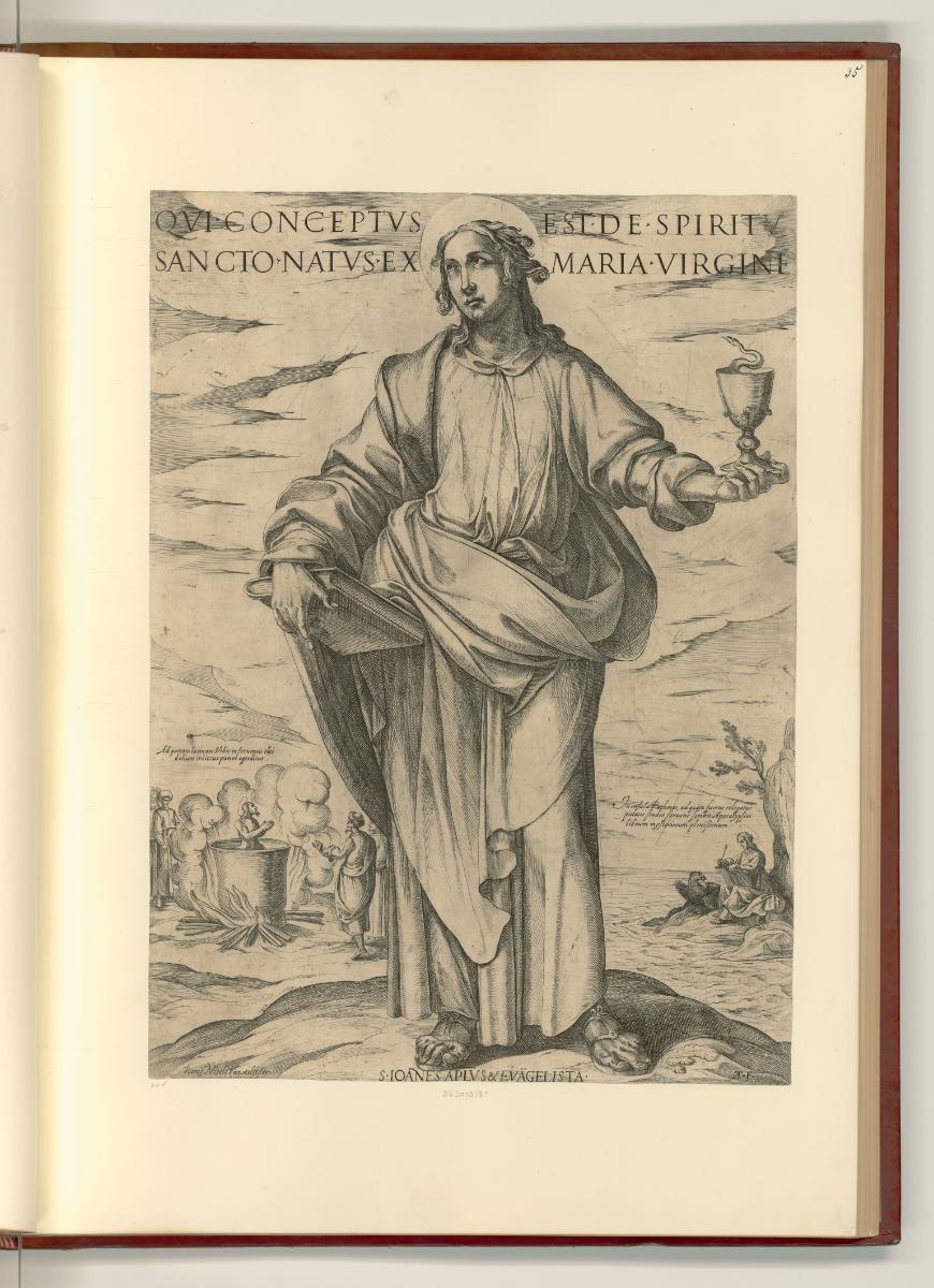 Antonio Tempesta Vol.I, Heiliger Apostel Johannes Evangelist, Inv. Nr.: Italien nach Sektionen …