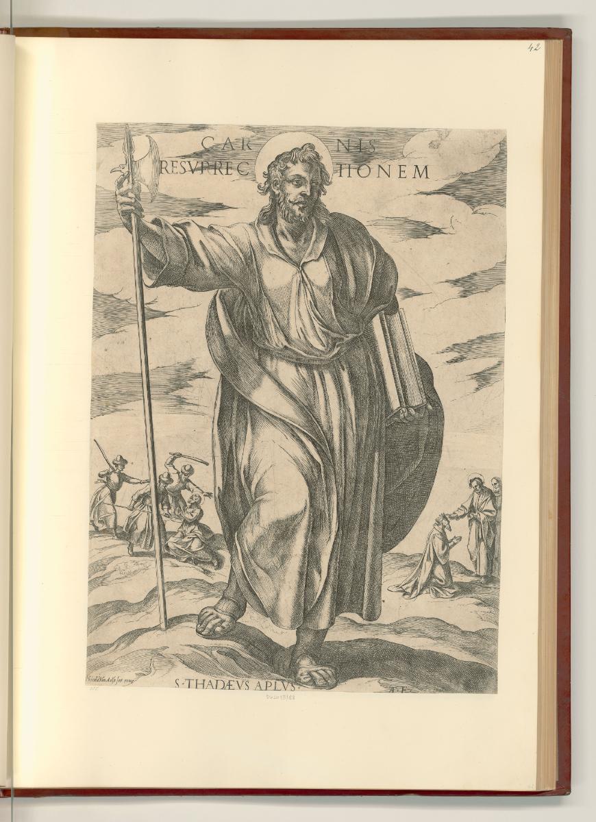 Antonio Tempesta Vol.I, Heiliger Apostel Thaddäus, Inv. Nr.: Italien nach Sektionen III/7, It/I…