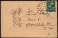 Postkarte von Egon Schiele an Heinrich Benesch vom 8. April 1912, Inv. Nr.: ESA1381