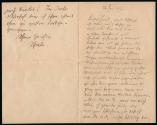 Brief von Egon Schiele an Heinrich Benesch vom 28. Juni 1912, Inv. Nr.: ESA1382
