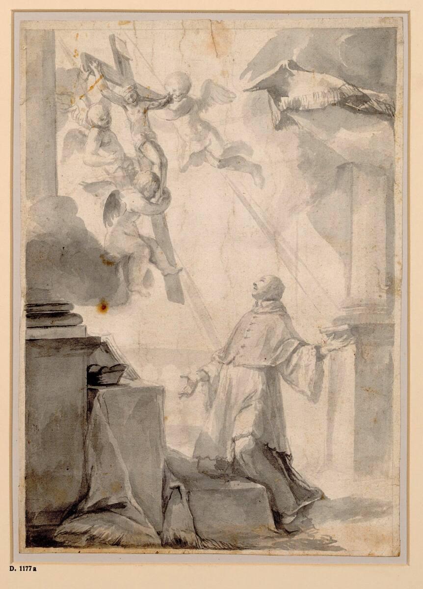 Anonym, San Carlo vor dem Kruzifix, Inv. Nr.: 27413